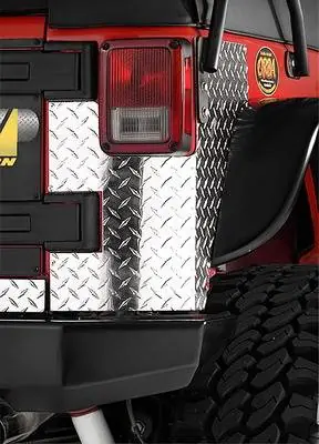 Express Delivery Jeep CJ Warrior Rear Corner Plate - Without Holes