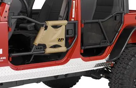 Save Now Jeep Wrangler Warrior Tube Door Mesh Cover - 90775