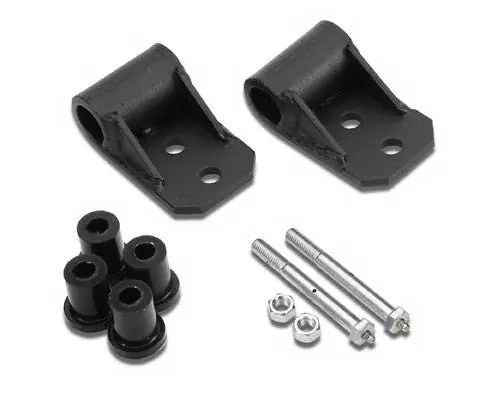 Price Drop Jeep Wrangler Warrior Shackle Frame Brackets with Greasable Bushings & Bolts - 404