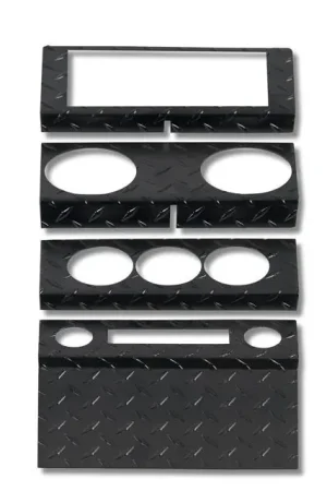 Premium Jeep Wrangler Warrior Dash Panel - 2&4 Door Dash Panel Overlay - Manual Windows