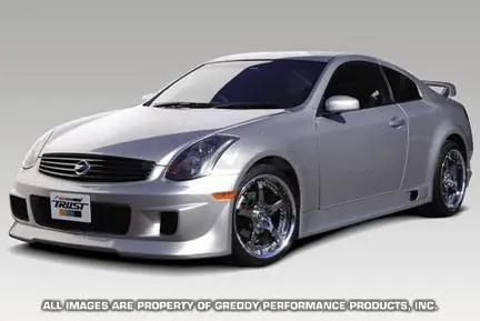 Hassle-Free Returns Infiniti G35 2DR Greddy Gracer Aero-Style Side Skirts - Fiber Reinforced Plastic - 17020196