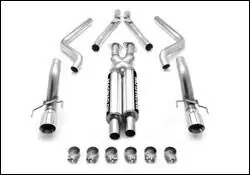 Popular Magnaflow Cat-Back Exhaust System with Magnapack Mufflers & Tru-X Crossover Pipes - 15887