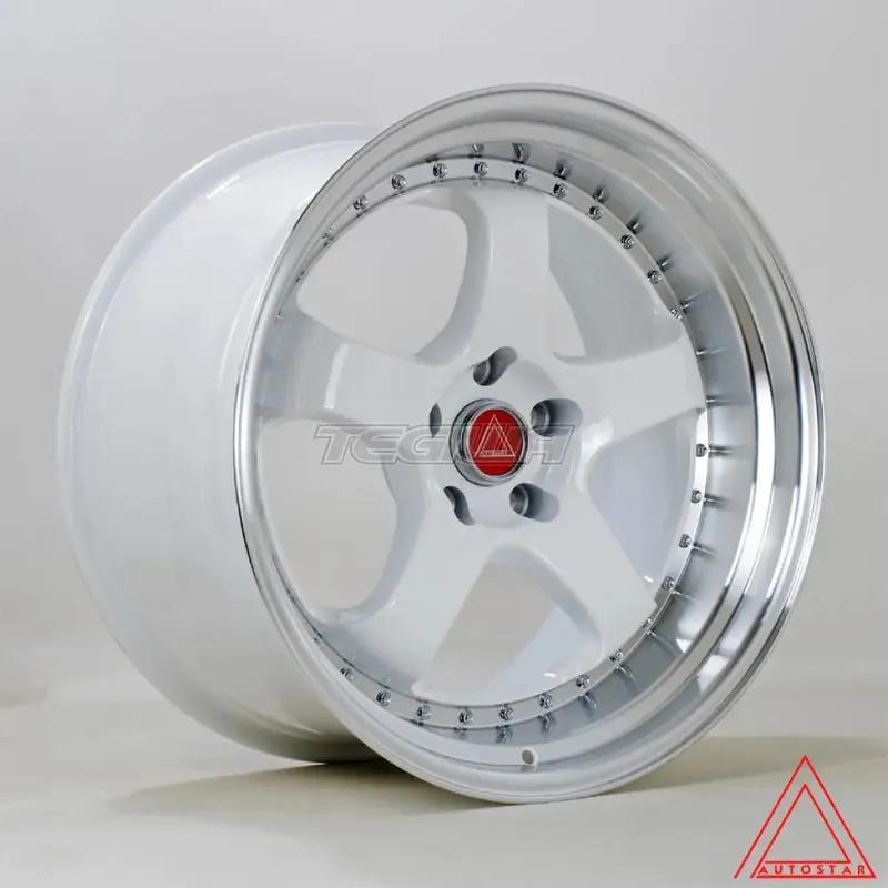 Autostar GT5R Alloy Wheel 19x10.5 ET22 5x114 White Polished Lip 73.1mm Exclusive
