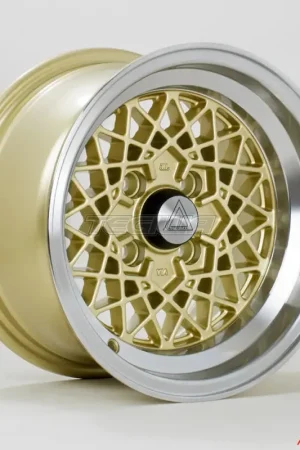 Autostar Kyoshu Alloy Wheel 13x7 ET-7 4x100 Gold Polished Lip 67.1mm C Budget