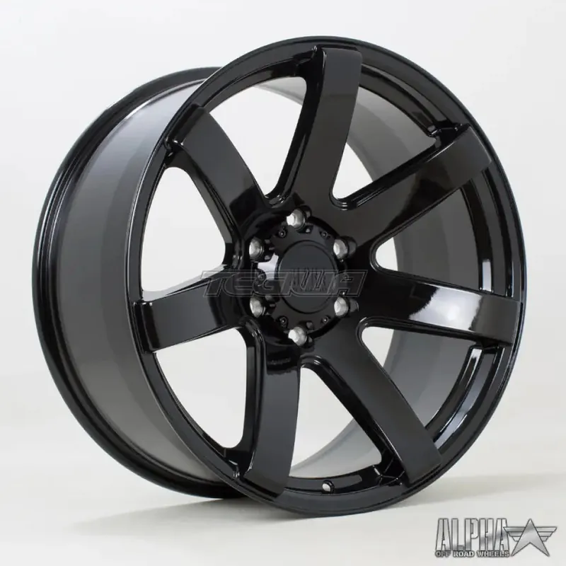 Premium Alpha Offroad Gauntlet Alloy Wheel 20x9 ET40 6x139 Black 106.1mm CB
