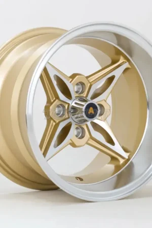 Autostar Kanji Alloy Wheel 14x9 ET-13 4x100 Gold Polished Face 73mm CB Time-Limited