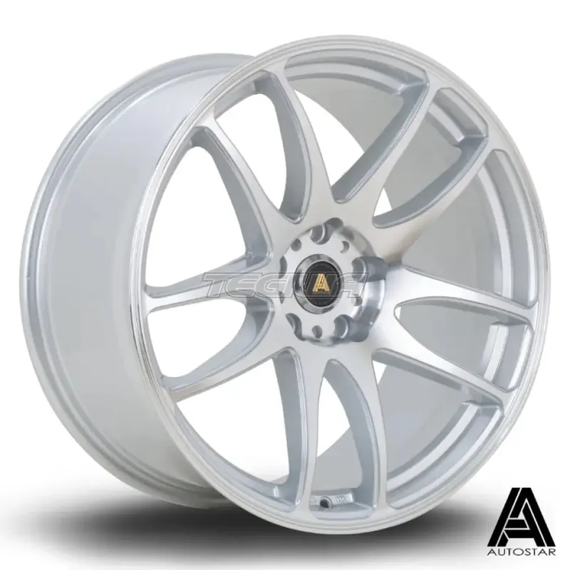 Authentic Autostar A510 Alloy Wheel 19x9.5 ET35 5x114 Silver Polished Face 73mm