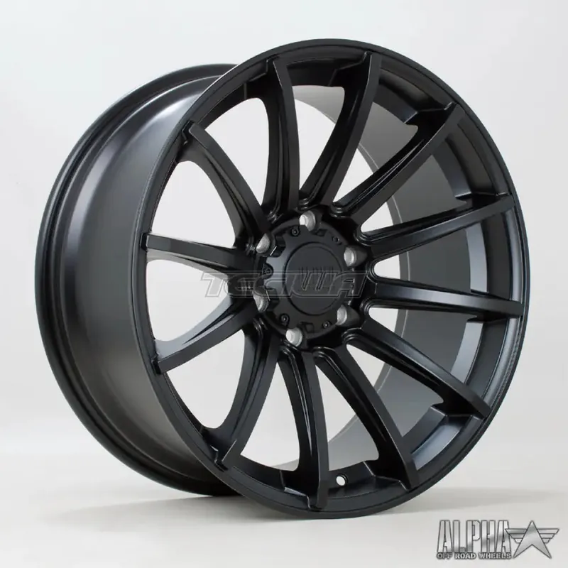 Fan Favorite Alpha Offroad Machete Alloy Wheel 20x9 ET10 6x114 Satin Black 66.1mm C