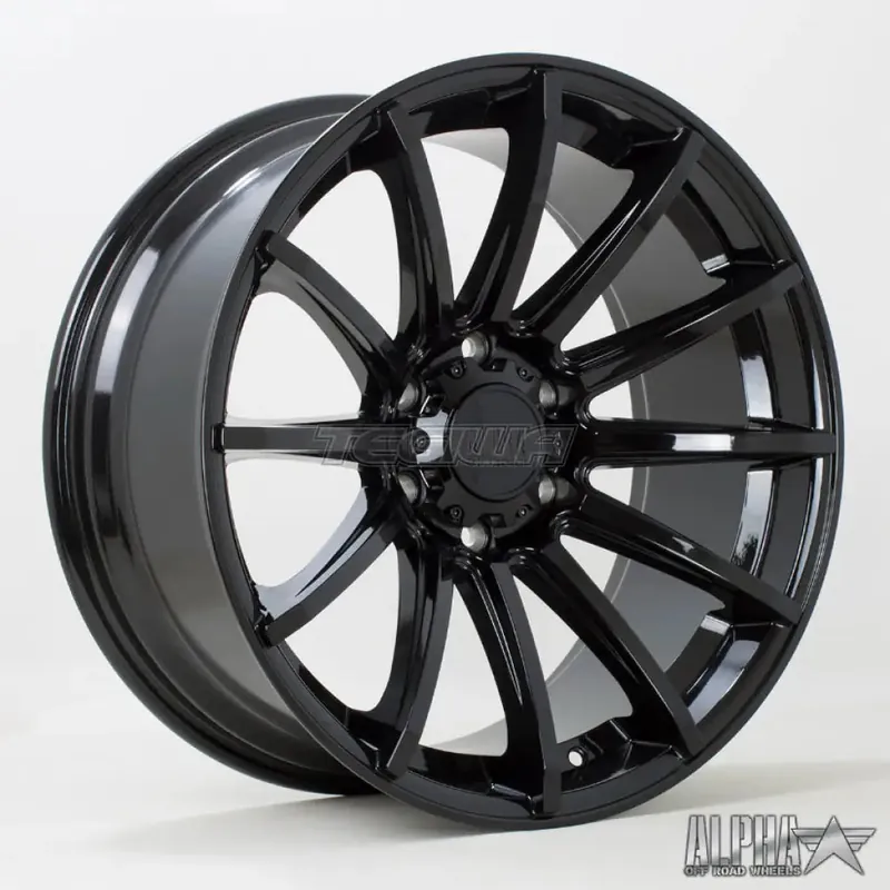 Alpha Offroad Machete Alloy Wheel 20x9 ET10 6x139 Black 106.1mm CB Professional Grade