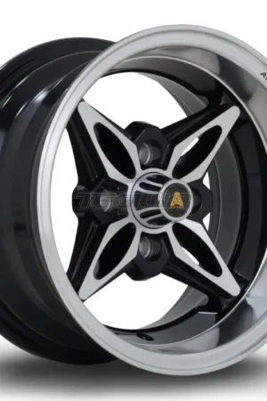Viral Autostar Kanji Alloy Wheel 13x7 ET-7 4x114 Gloss Black Polished Face 7