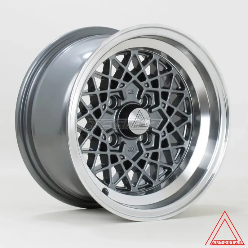 Autostar Kyoshu Alloy Wheel 13x7 ET-7 4x101 Gunmetal Polished Lip 65.1 Holiday Sale