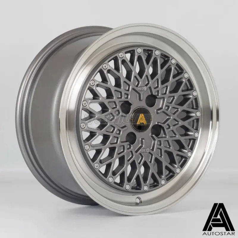 Super Sale Autostar Minus Alloy Wheel 16x7.5 ET35 4x100 Gunmetal Polished Lip 67.