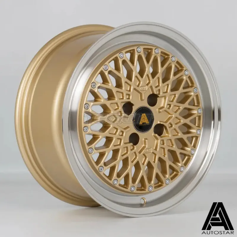 Affordable Autostar Minus Alloy Wheel 16x7.5 ET35 4x100 Gold Polished Lip 67.1mm