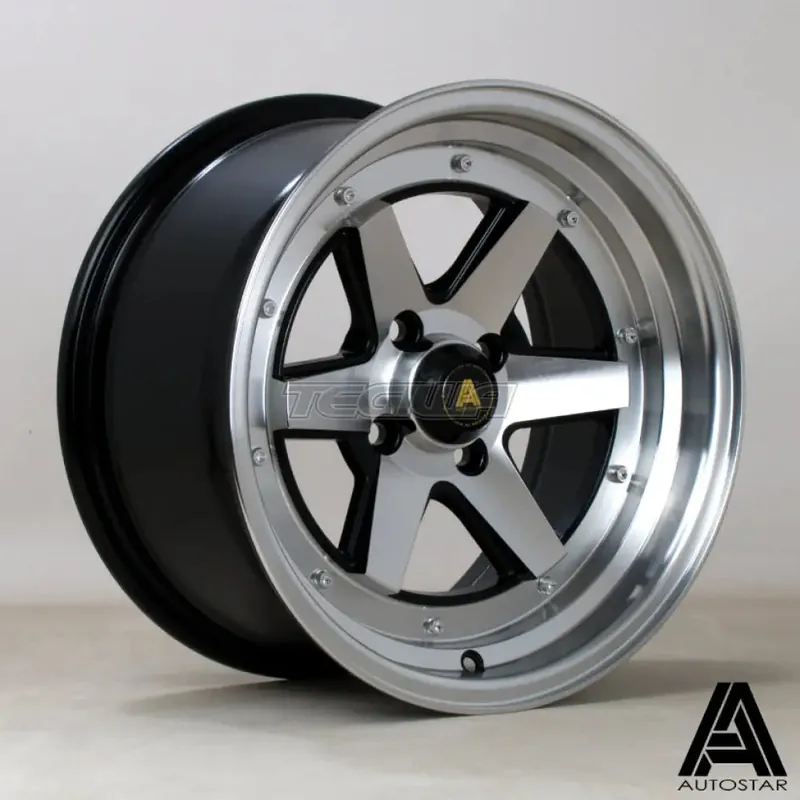 Special Discount Autostar Magic Alloy Wheel 15x8 ET20 4x100 Gloss Black Polished Face 6