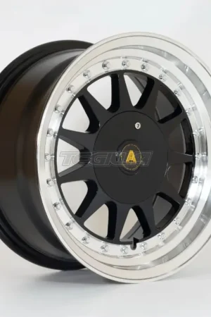 Autostar Raider Alloy Wheel 15x7.5 ET20 4x100,4x108 Black Polished Lip Holiday Sale