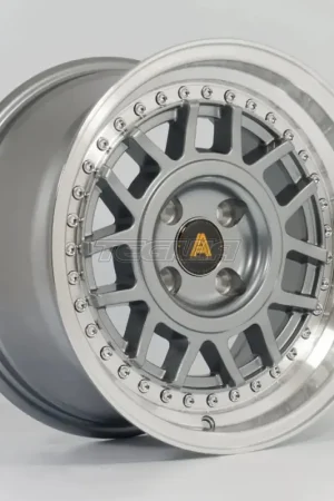 Free Shipping Autostar Storm Alloy Wheel 15x8 ET25 4x100 Gunmetal Polished Lip 67.1m