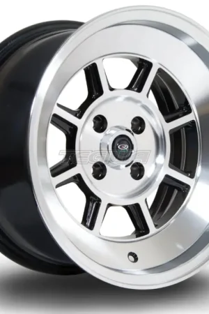 Rota BM8 Alloy Wheel 15x8 ET0 4x100 Gloss Black Polished Face 67.1mm C Luxury