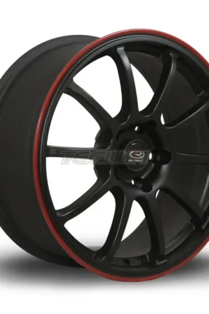 Modern Rota Force Alloy Wheel 17x8 ET35 5x100 Flat Black Red Lip 73mm CB