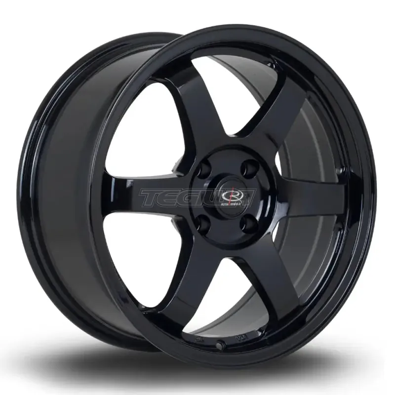 Rota Grid Alloy Wheel 17x8 ET35 4x108 Black 73mm CB Next Day Delivery