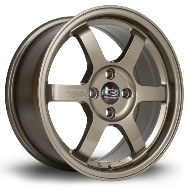 Rota Grid Alloy Wheel 16x7 ET40 4x100 Bronze 67.1mm CB Exclusive