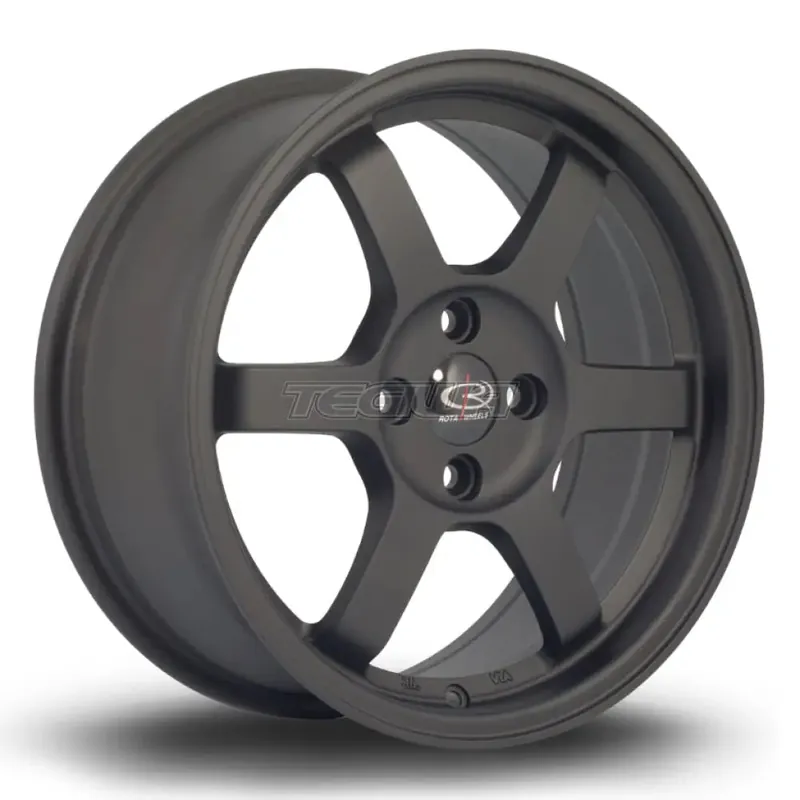 Rota Grid Alloy Wheel 16x7 ET40 4x100 Flat Black 2 67.1mm CB One Day Deal