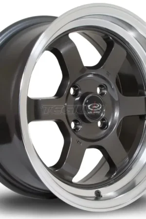 Best Seller Rota Grid-V Alloy Wheel 15x7 ET20 4x100 Gunmetal Polished Lip 67.1mm C