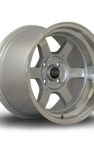 Genuine Rota Grid-V Alloy Wheel 15x9 ET0 4x100 Silver Polished Lip 67.1mm CB