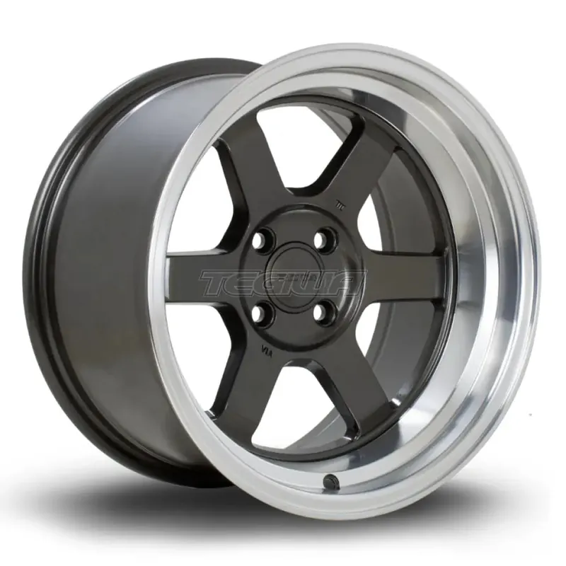 Rota Grid-V Alloy Wheel 16x9 ET0 4x100 Gunmetal Polished Lip 67.1mm CB Weekend Sale