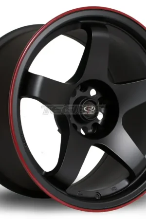Rota GTR Alloy Wheel 17x9.5 ET30 5x114 Flat Black Red Lip 73mm CB Price Cut