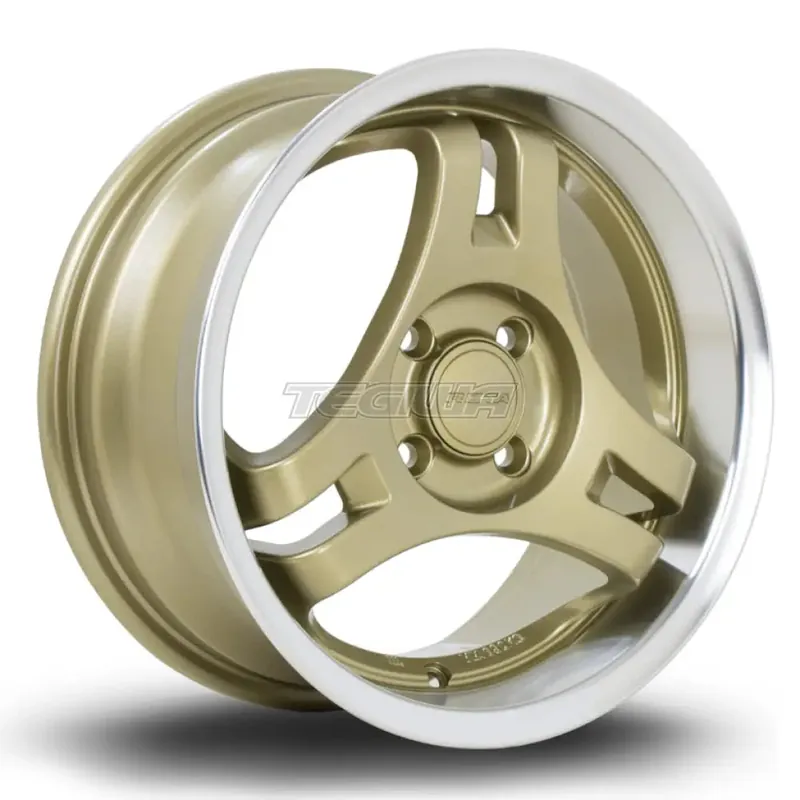 Rota HM3 Alloy Wheel 15x7 ET40 4x100 Gold Polished Lip 67.1mm CB Trending
