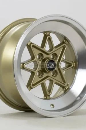 Rota Hachi Alloy Wheel 15x8 ET0 4x100 Gold Polished Lip 67.1mm CB Trending