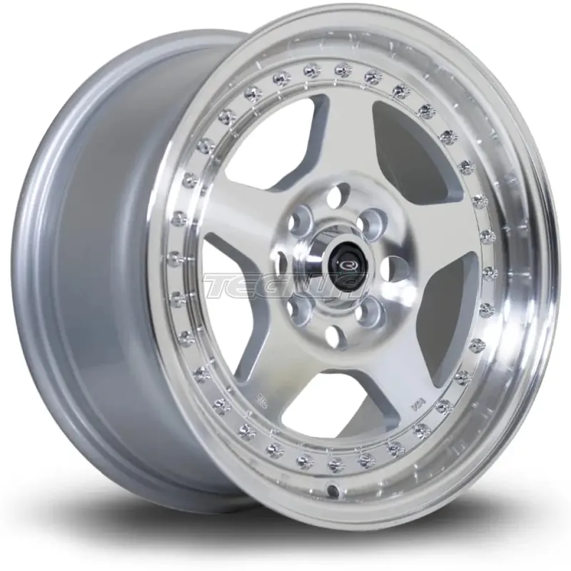 Rota Kyusha Alloy Wheel 15x7 ET38 4x100 Silver Polished Face 67.1mm CB Seasonal Sale