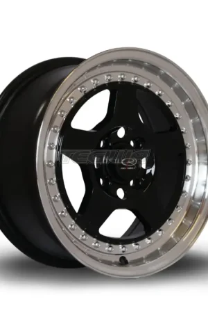 Factory Price Rota Kyusha Alloy Wheel 15x7 ET38 4x100 Black Polished Lip 67.1mm CB