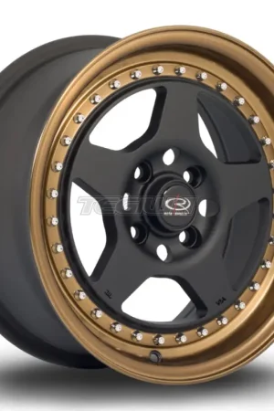 Rota Kyusha Alloy Wheel 15x7 ET38 4x100 Flat Black Bronze Lip 67.1mm C Premium