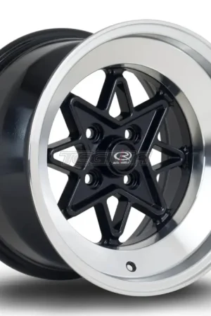 Flash Sale Rota Hachi Alloy Wheel 15x9 ET0 4x100 Black Polished Lip 67.1mm CB