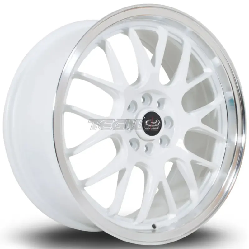 Reduced Price Rota MXR Alloy Wheel 17x7.5 ET40 4x108,4x100 White Polished Lip 73mm C