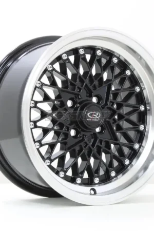 Viral Rota OSMesh Alloy Wheel 15x8 ET20 4x100 Black Polished Lip 67.1mm CB