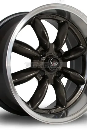 Rota RBR Alloy Wheel 17x8.5 ET4 4x114 Gunmetal Polished Lip 73mm CB Next Day Delivery