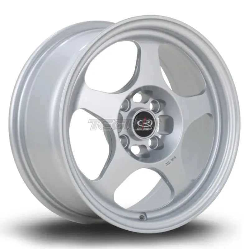 Certified Rota Slip Alloy Wheel 15x7 ET28 4x100 Silver 67.1mm CB