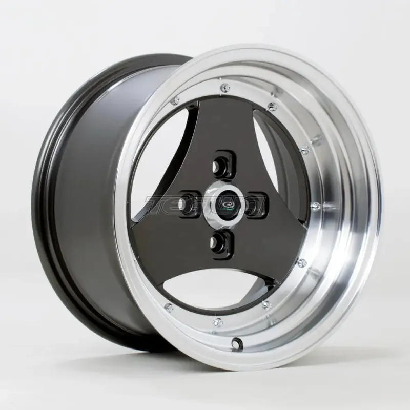 Fan Favorite Rota Triad Alloy Wheel 15x8 ET0 4x100 Gunmetal Polished Lip 67.1mm CB
