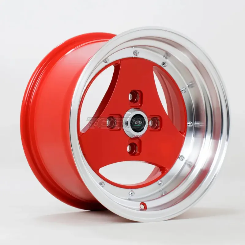 Rota Triad Alloy Wheel 15x8 ET0 4x114 Red Polished Lip 73mm CB Genuine