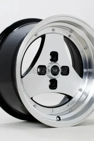 Handmade Rota Triad Alloy Wheel 15x8 ET0 4x114 Gloss Black Polished Face 73mm C