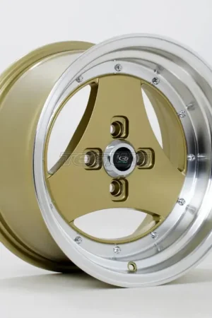 Rota Triad Alloy Wheel 15x8 ET0 4x114 Gold Polished Lip 73mm CB Price Cut