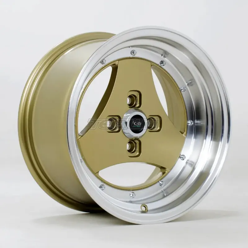 Money Back Guarantee Rota Triad Alloy Wheel 15x8 ET0 4x100 Gold Polished Lip 67.1mm CB