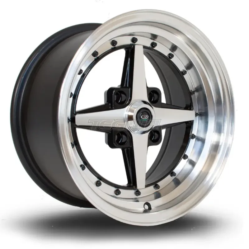Rota Zero Alloy Wheel 15x8 ET10 4x114 Gloss Black Polished Face 73mm C Express Delivery