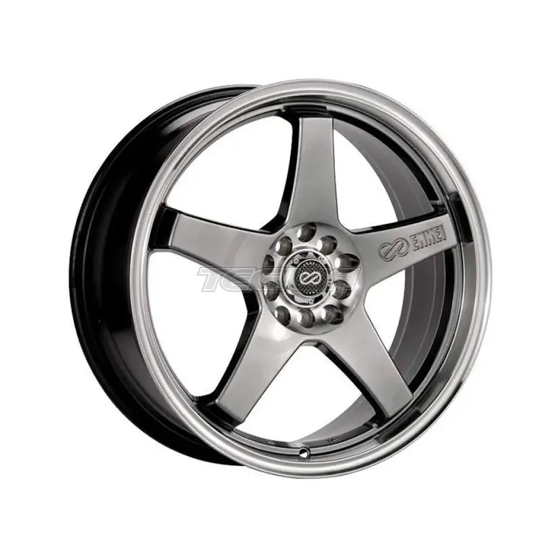 Enkei EV5 Alloy Wheel 17x7 ET45 5x100/114.3 Hyper Black Machined Lip 7 Fan Favorite