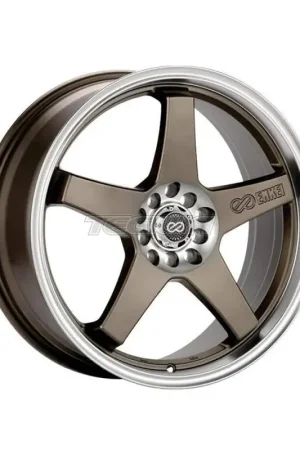 Enkei EV5 Alloy Wheel 17x7 ET45 4x100/108 Matt Bronze Machined Lip 72. One Day Deal