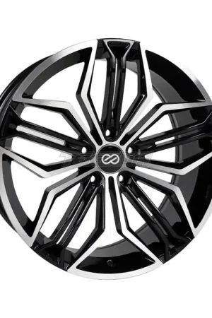 Enkei CUV Alloy Wheel 17x7.5 ET45 5x108 Black Machined 72.6mm CB Clearance