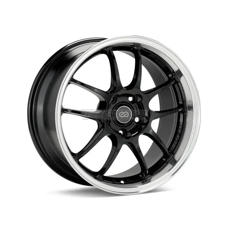 High Quality Enkei PF01SS Alloy Wheel 17x8 ET50 5x114.3 Gloss Black Machined Lip 75