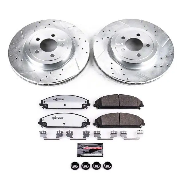 Genuine PowerStop Z26 Street Warrior Brake Rotor and Pad Kit; Front